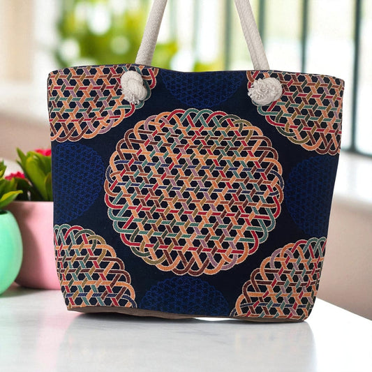Strand-Tasche Geometric Art